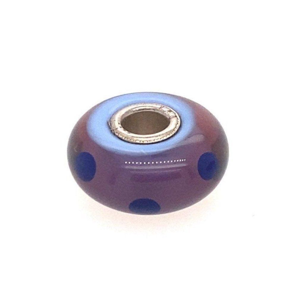‎Trollbead Purple/Blue Dotted Charm